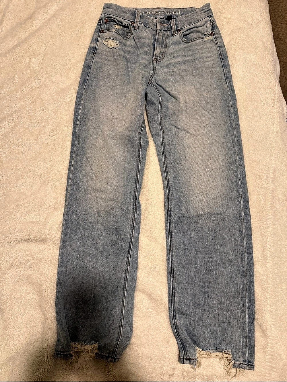 American Eagle Straight Leg Jeans Blue Size 00